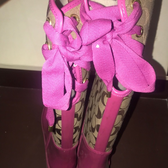 Coach rain boots (up to knee) size 8 - Picture 2 of 7